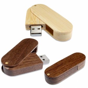Ahşap Döner USB Bellek 32 Gb